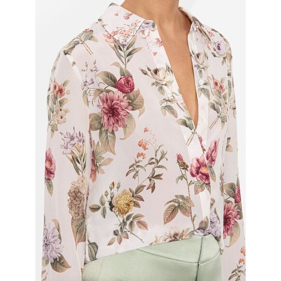 Alice + Olivia Willa Sweet Nothings Silk Blouse Small NWT $350 - Picture 4 of 10